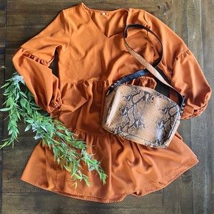 Tunic Dress with Handbag
